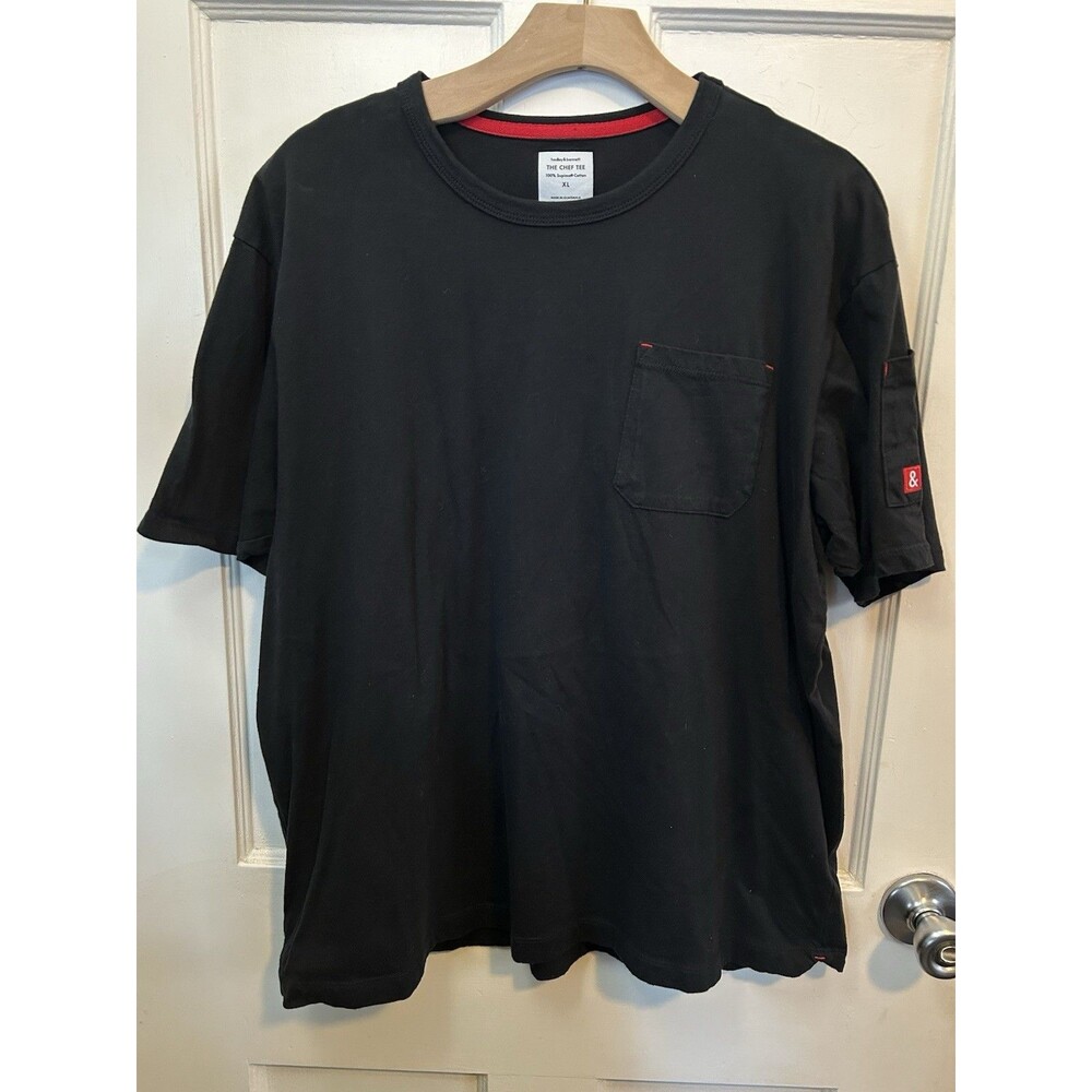 Hedley & Bennett The Chef Tee Black Pocket T-shirt Supima Cotton XL Unisex